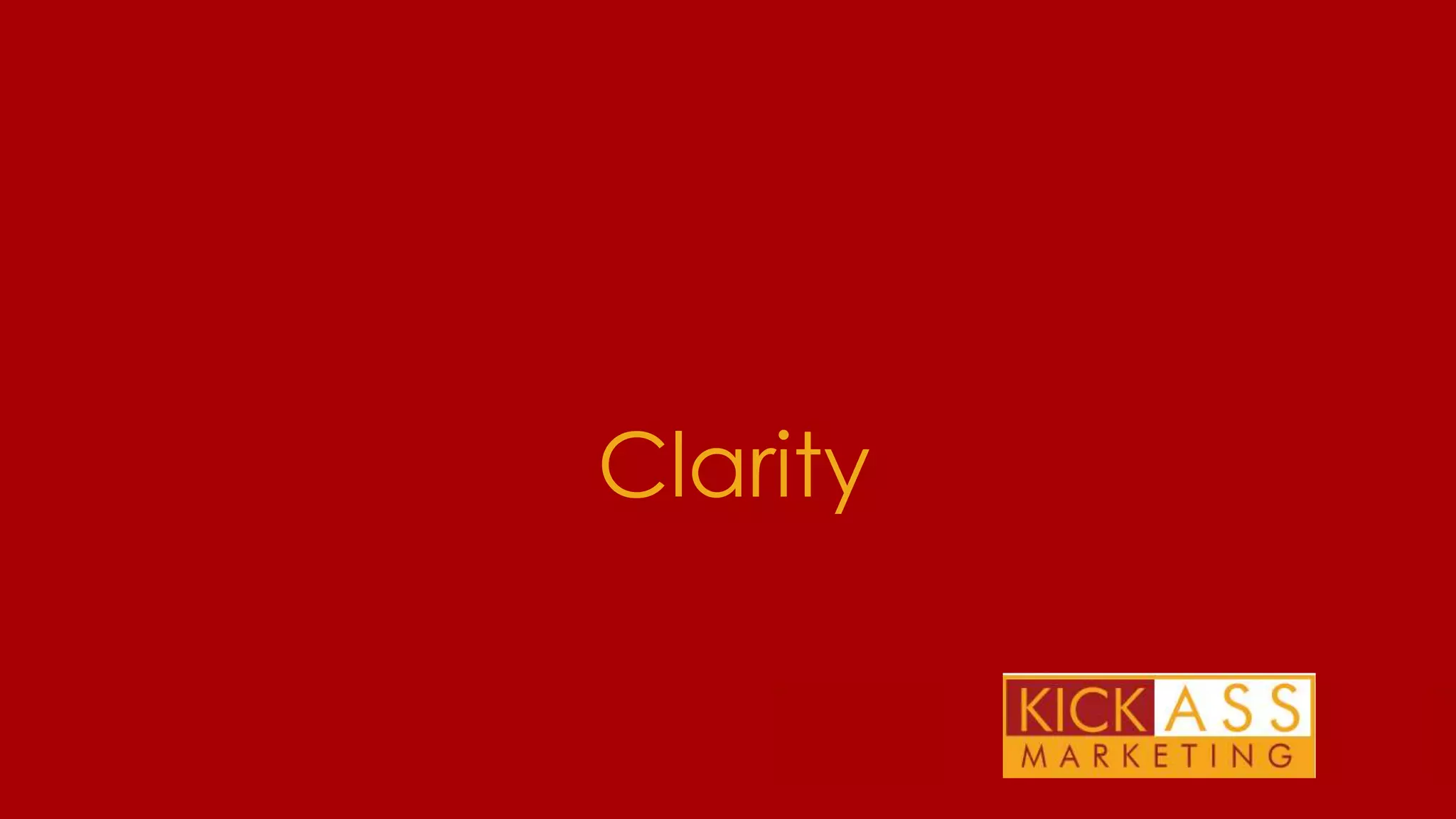 Clarity
THE PLAN FOR TODAY

 