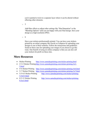 How to design your own car stickers | PDF