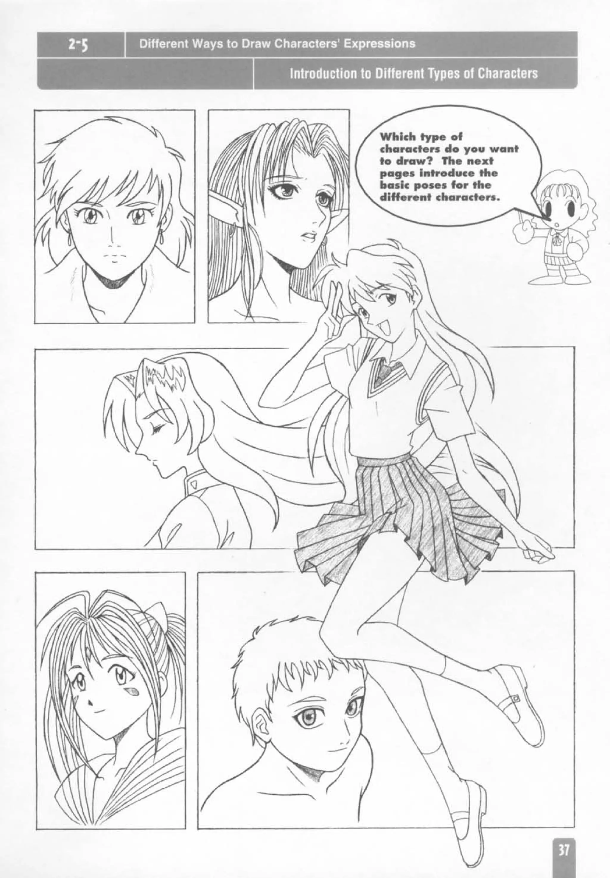 How to draw anime and game characters