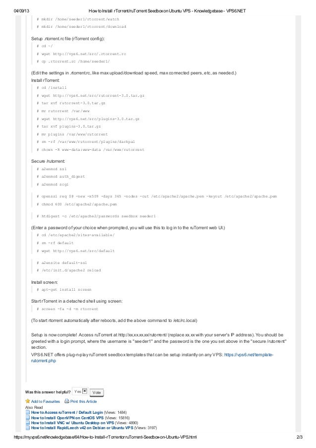 Install Rtorrent On Ubuntu Server Ssh Install Rtorrent On Ubuntu Server Ssh
