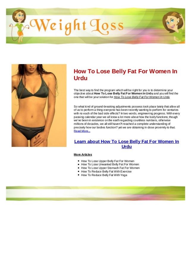 Best Way To Lose Belly Fat For Women
