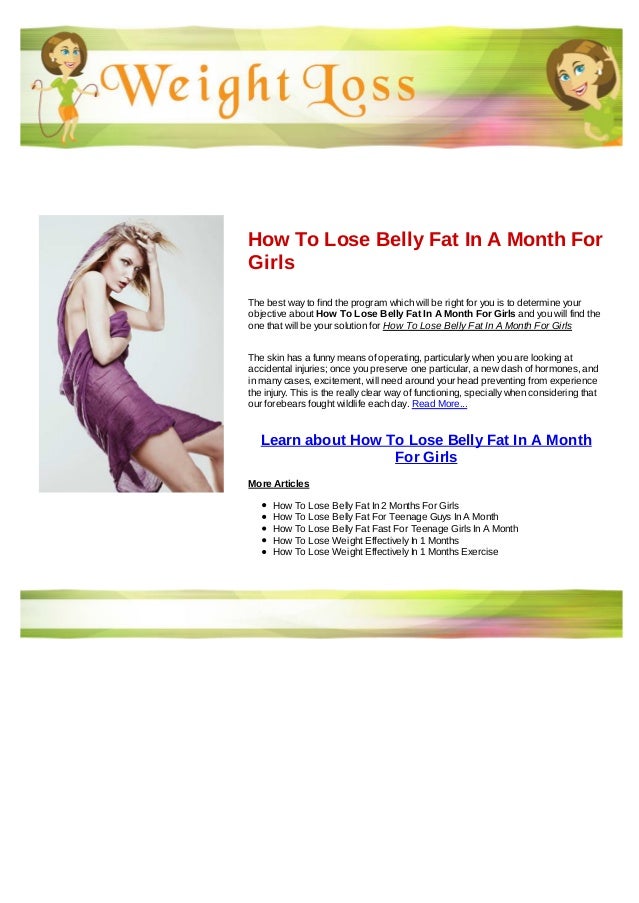 how to lose belly fat for teens