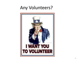 Any Volunteers?

15

 