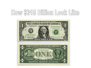 How $315 Billion Look Like 