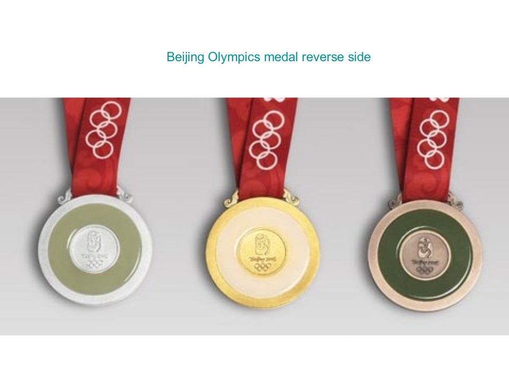 Beijing Olympics medal reverse side