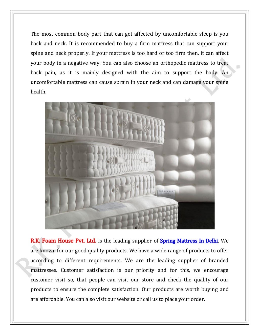 How Can A Bad Mattress Affect Your Health?