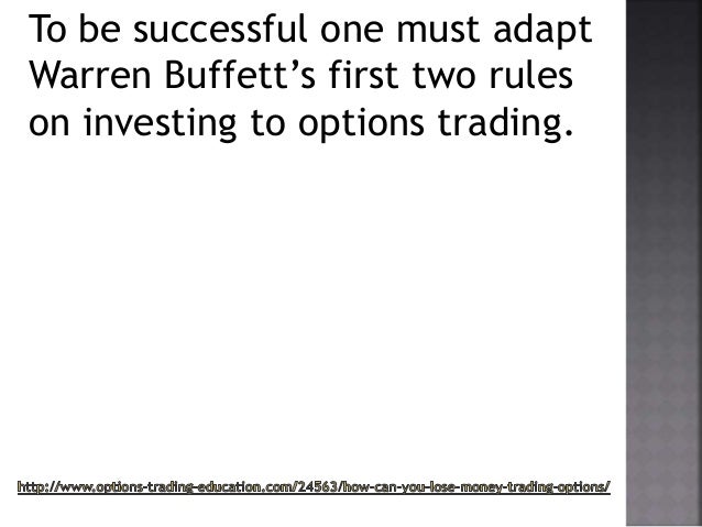 Option traders lose money