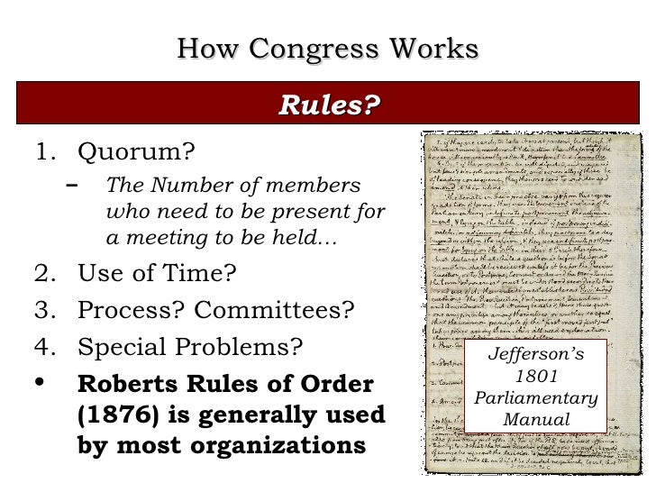 How Congress Works