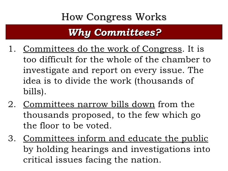 How Congress Works