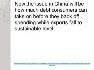 How Dependent is the Chinese Economy on Exports?