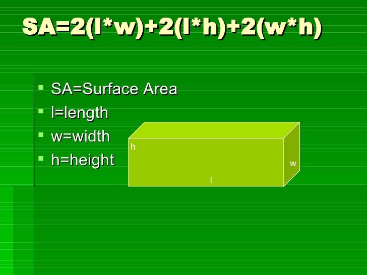 How do you find the surface area of a rectangular prism?