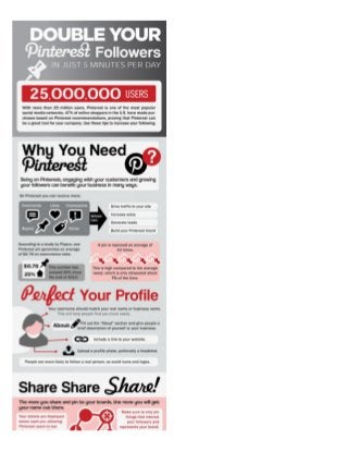 Double Your Pinterest Followers in Just Five Minutes Per Day (Infographic)