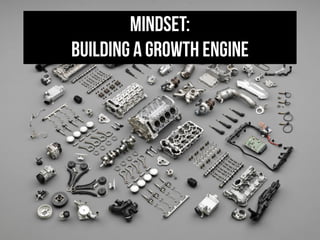Mindset:
building a growth engine
 