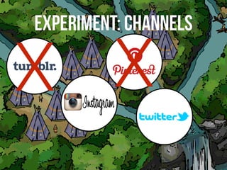 EXPERIMENT: CHANNELS
X X
 