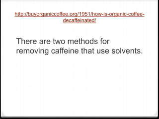 Organic 2024 coffee definition