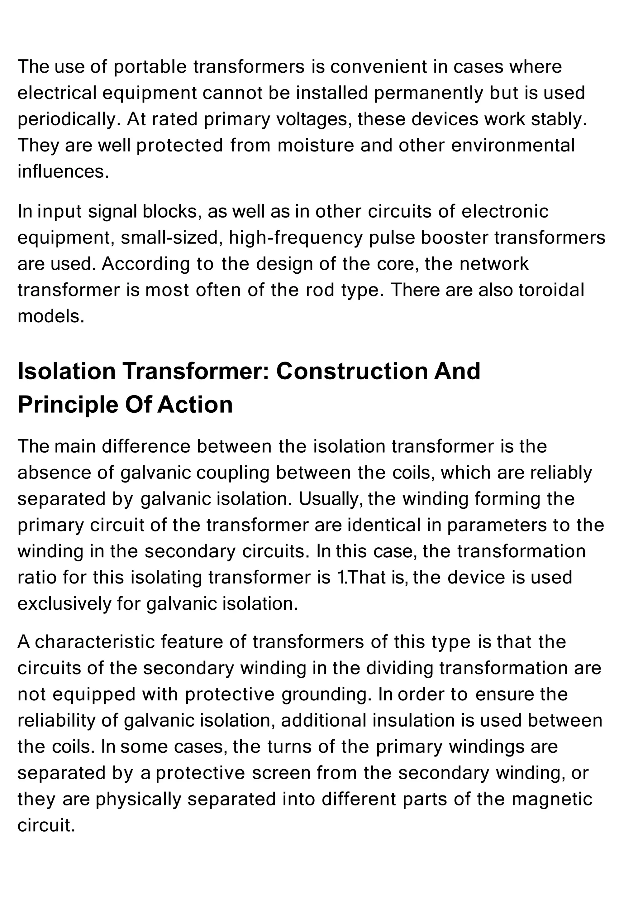 How Isolation Transformer Works - Shakti Electronics | PPTX