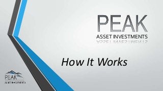 ASSET INVESTMENTS

How It Works

 