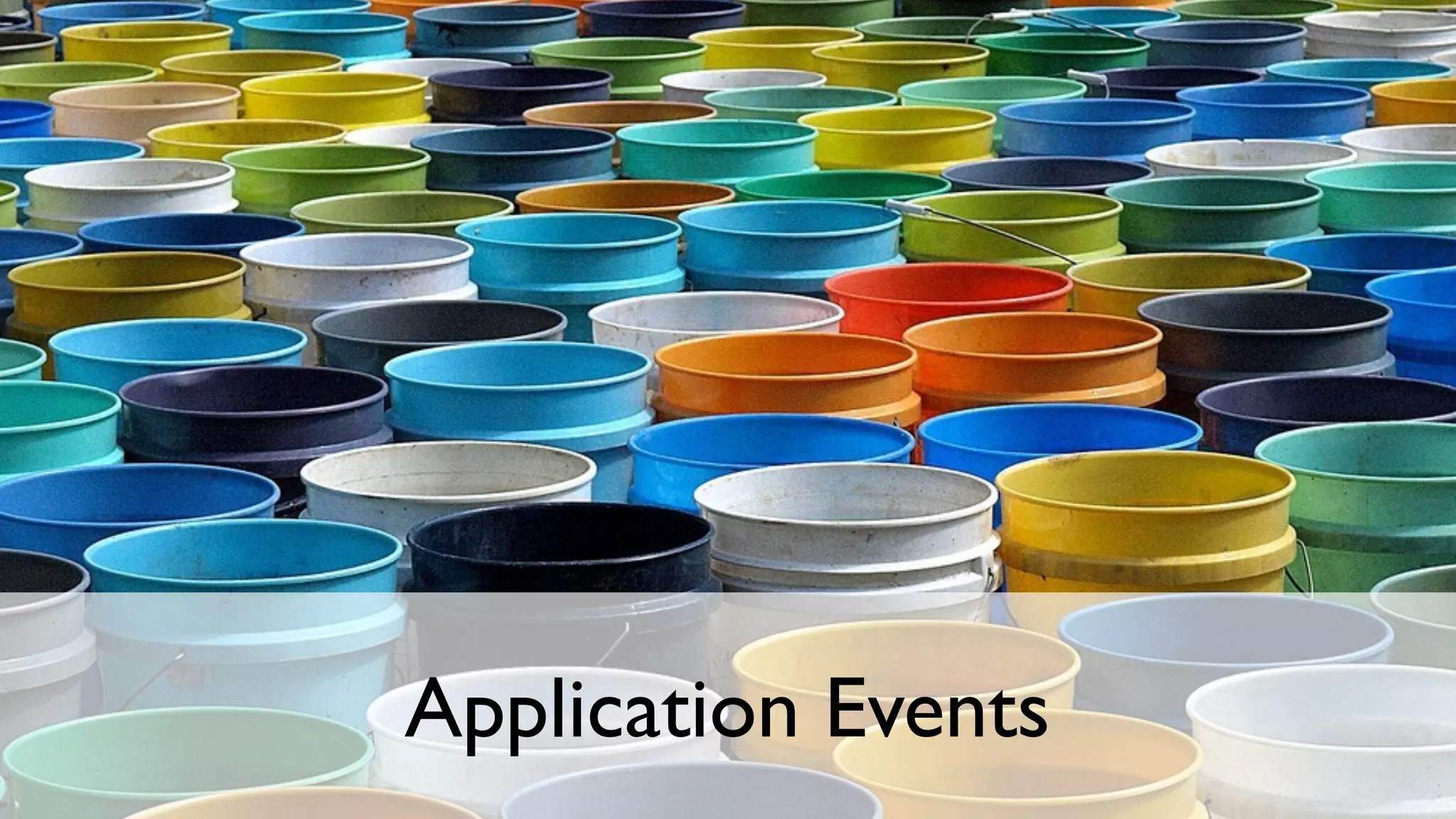 Application Events 
 