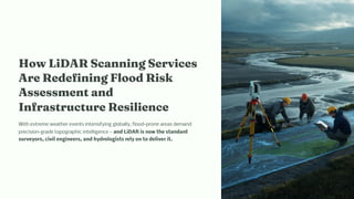 LiDAR for Flood Risk Mapping: Boosting Infrastructure Resilience with ...
