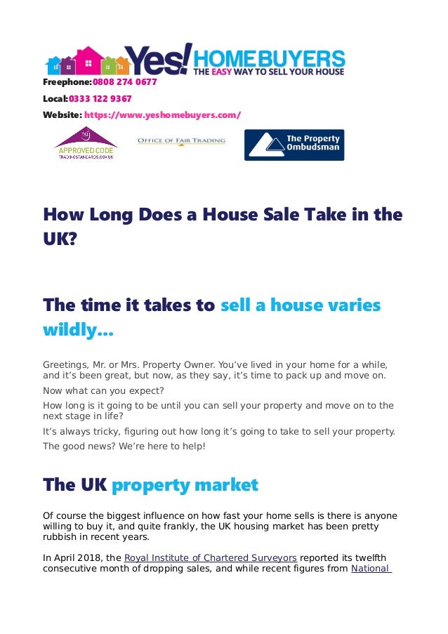 how long does a house take to sell