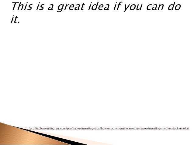 Can you make money on stock options