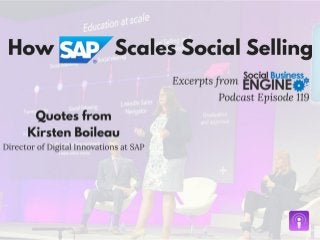 How SAP Scales Social Selling