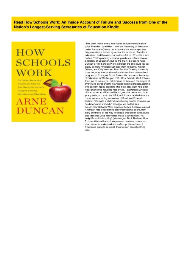 Doc How Schools Work An Inside Account Of Failure And Success From