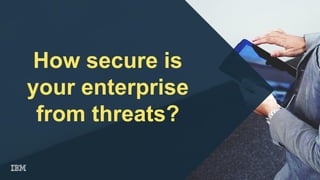 How secure is
your enterprise
from threats?
 