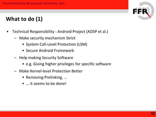 How security broken? - Android internals and malware infection ...