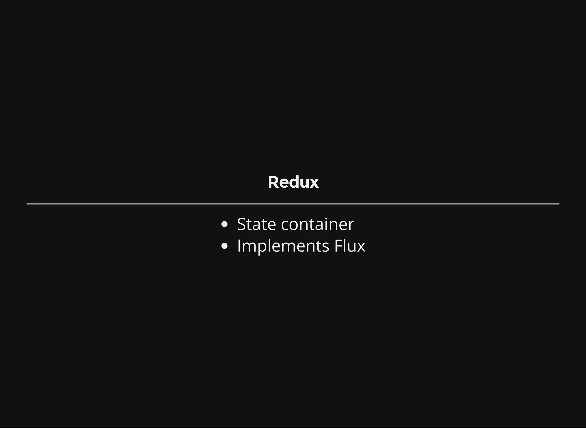 Redux State container Implements Flux 