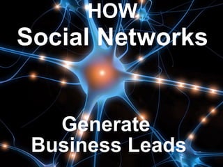 HOW Social Networks Generate  Business Leads 