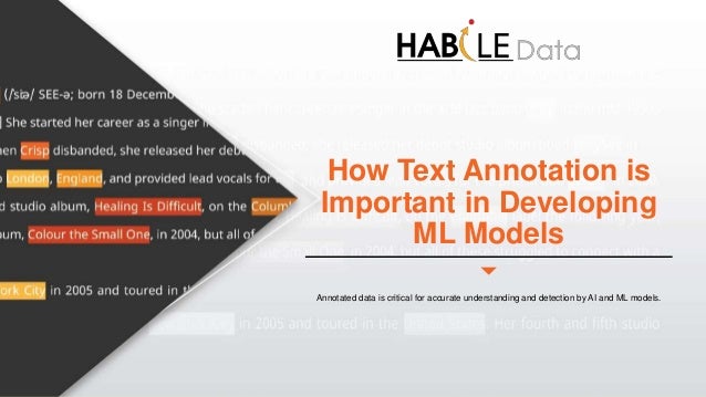 How Text Annotation is
Important in Developing
ML Models
Annotated data is critical for accurate understanding and detection by AI and ML models.
 