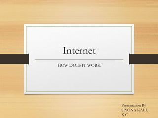 How the-internet-works | PPT | Computer Networking | Computing
