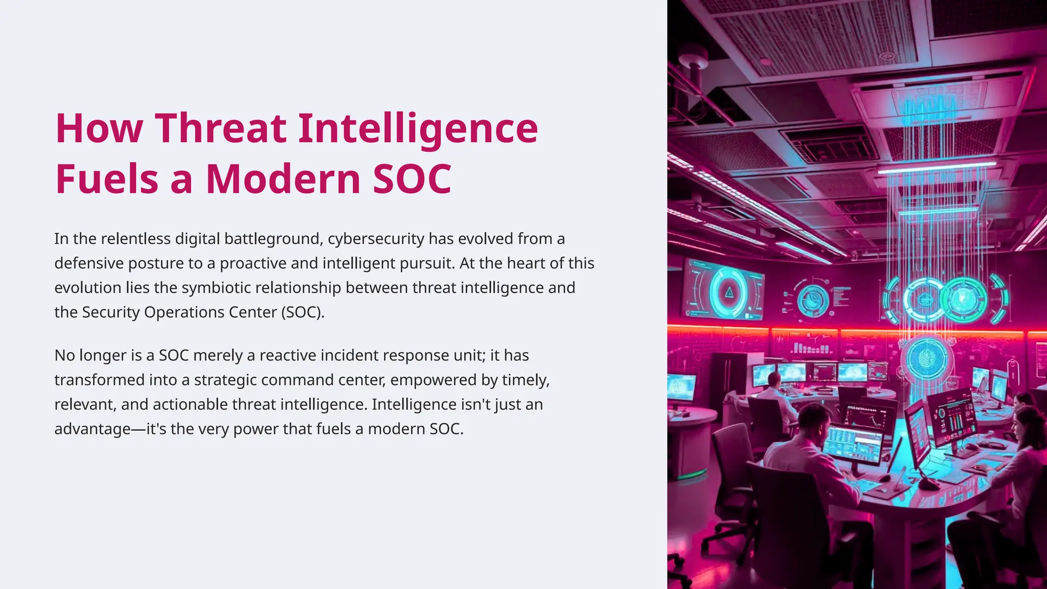 How Threat Intelligence Fuels a Modern SOC | PPTX