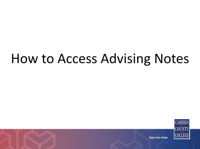 How To Access Advising Notes | PPT