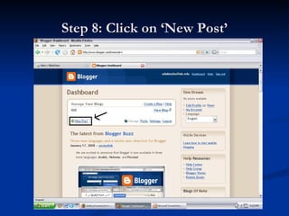 Step 8: Click on ‘New Post’