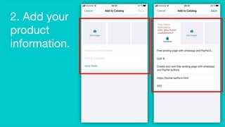 2. Add your
product
information.
 