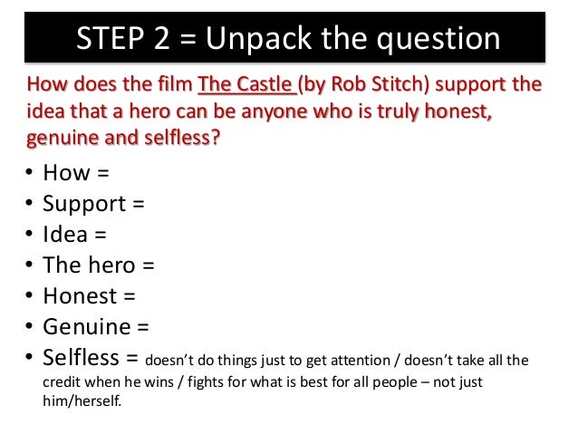 The purpose of an essay is to answer the question