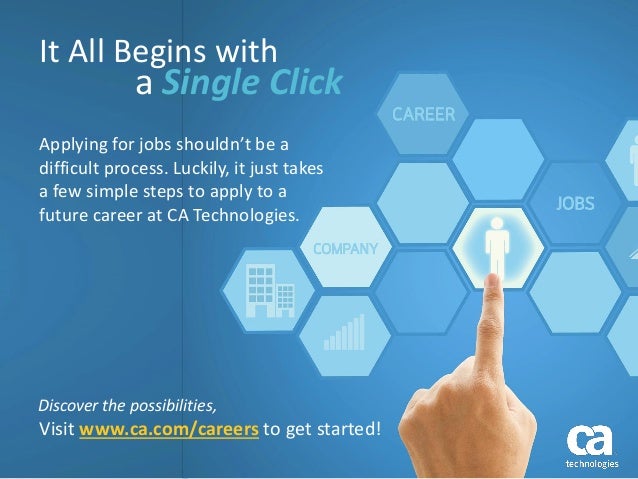 time to kick start your career at ca technologies how to start a career in it