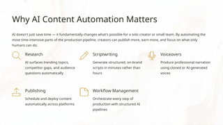 How to Automate YouTube Content Creation Using AI in 2026 | PPTX