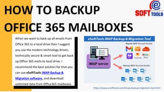 How to Backup Office365 Mailboxes (eSoftTools) | DOC