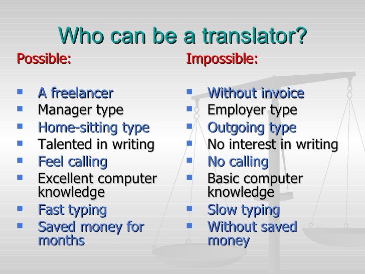 How To Be A Translator