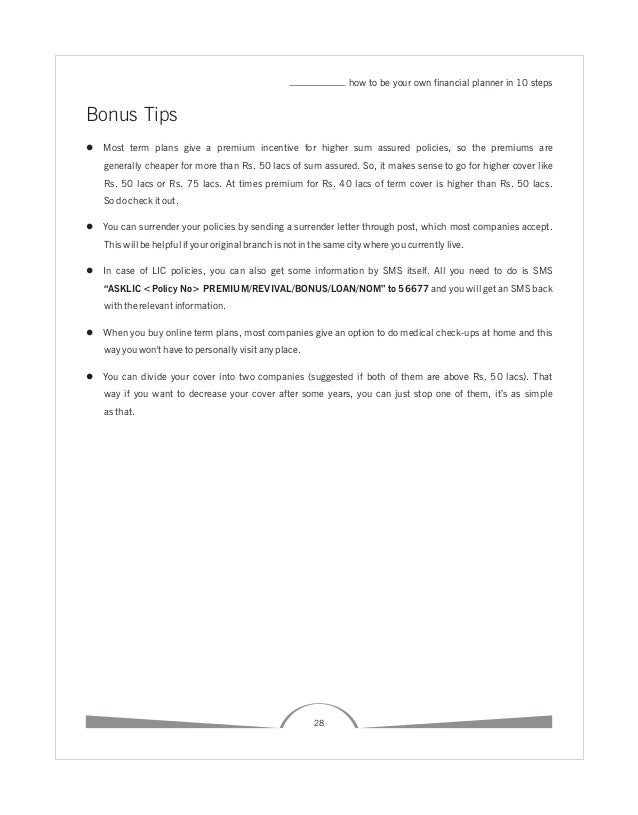 How To be your own financial planner in 10 steps sample chapter