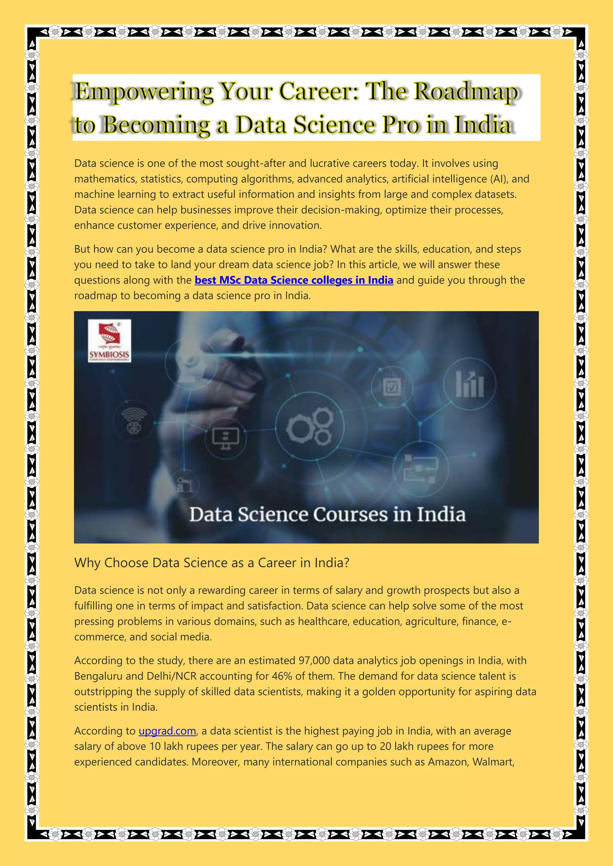 Empowering Your Career: The Roadmap to Becoming a Data Science Pro in ...