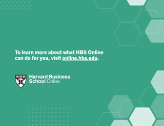 To learn more about what HBS Online
can do for you, visit online.hbs.edu.
 