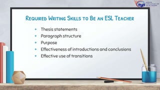 How to Become an ESL Teacher | PPTX