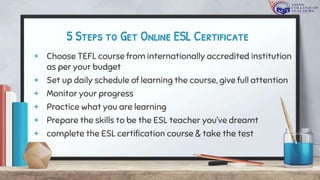 How to Become an ESL Teacher | PPTX