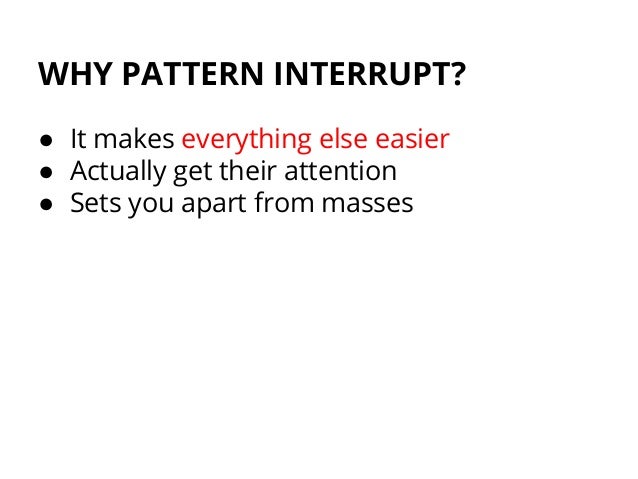 Pattern Interrupt Definition | how to boost customer engagement with an intro to Pattern Interrupt Definition | how to boost customer engagement with an intro to
