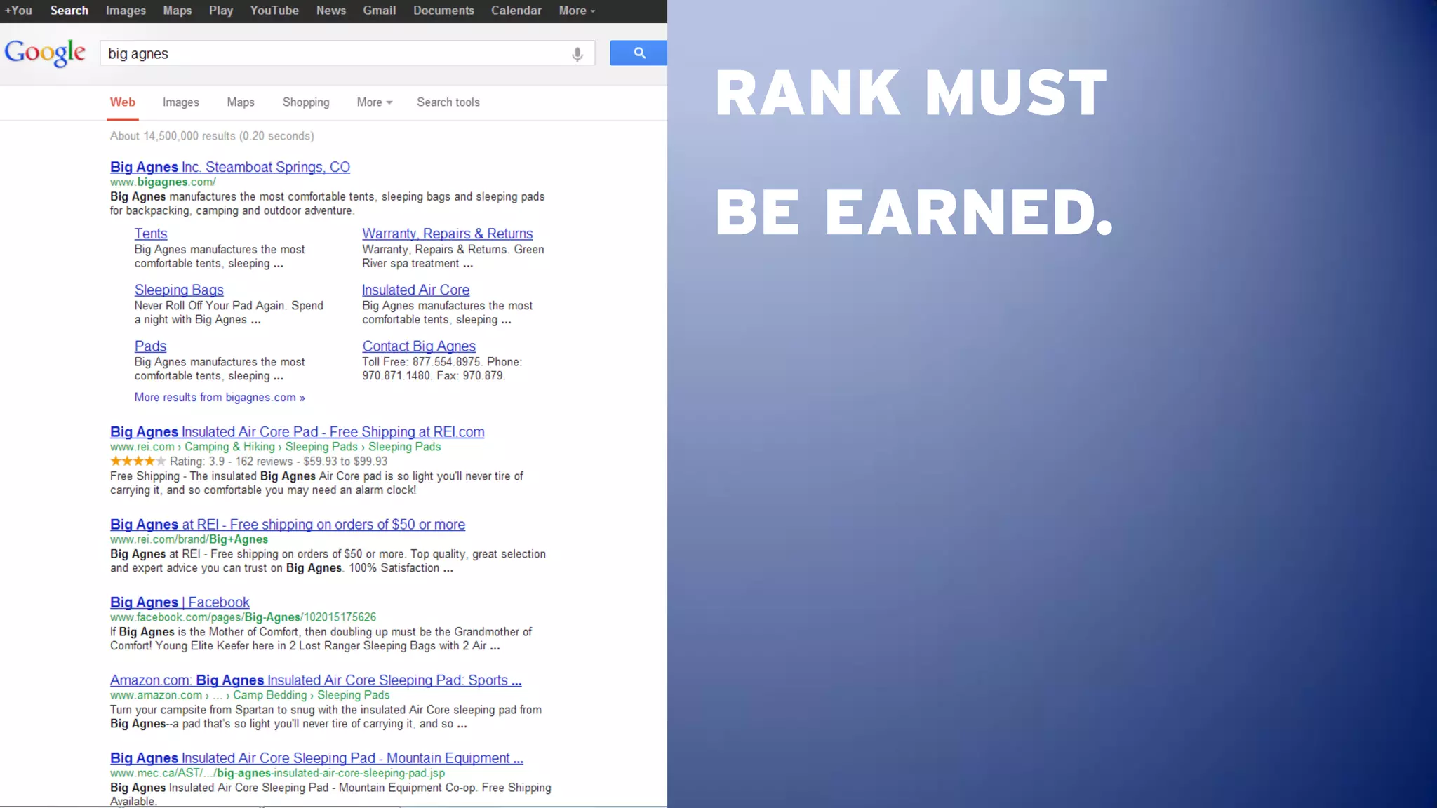 RANK MUST
BE EARNED.
 