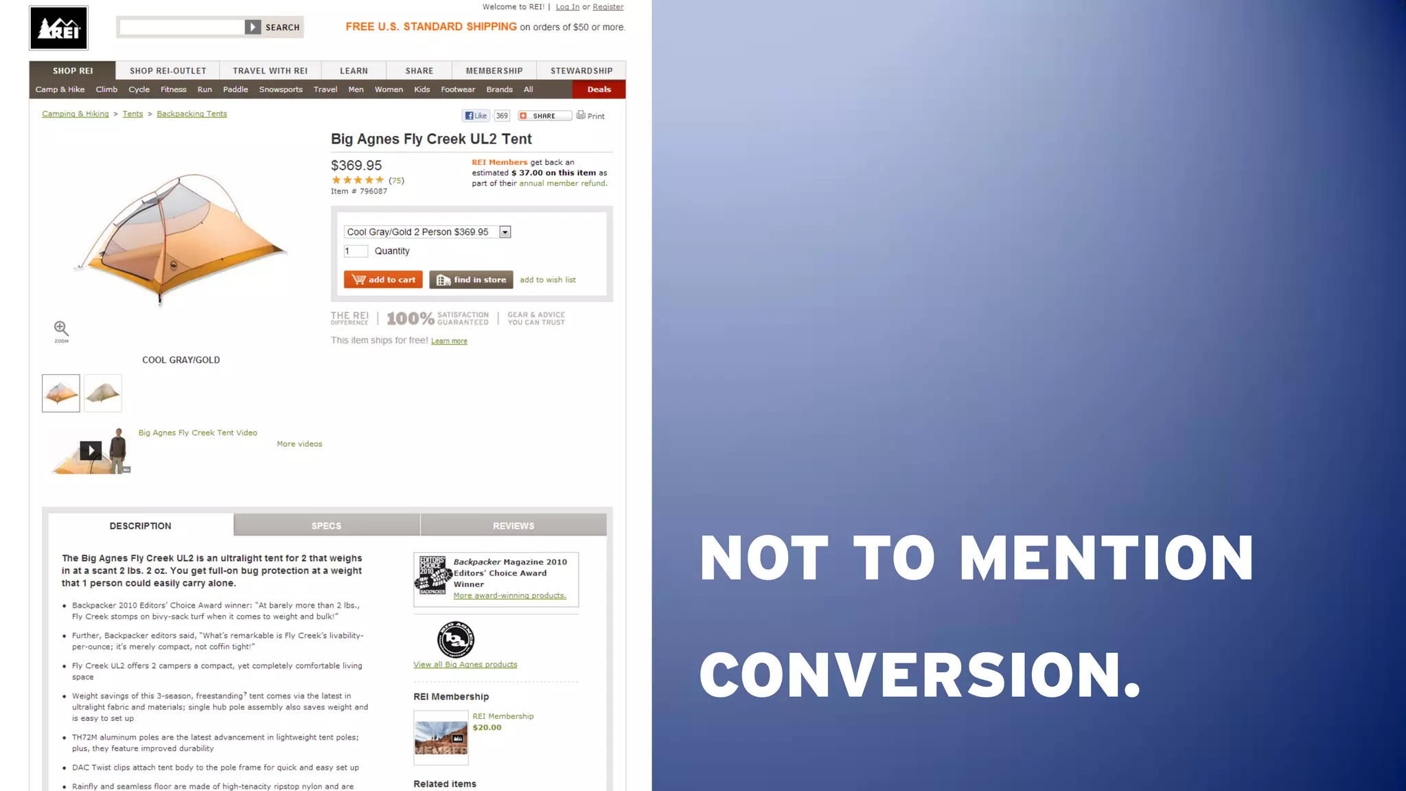 NOT TO MENTION
CONVERSION.
 